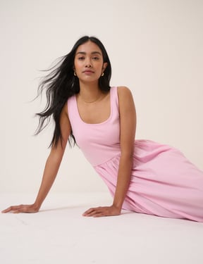 Pink Colorado Midi Dress