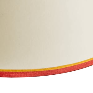 35cm straight empire shade in cream card with red duo tape