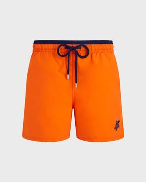 Vilebrequin - Men Swim Shorts Bicolor - Swimwear - Moka - Orange - Size XXL