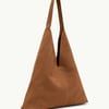 Tan Suede Slouch Bag