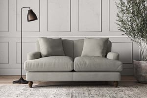 nkuku Deni Small Sofa | Make To Order | Brera Linen Smoke