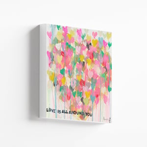 Love All Around Mini Canvas
