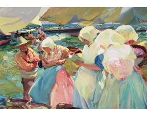 Fisherwomen on the Beach_R