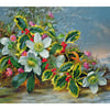 Winter Roses in a Landscape