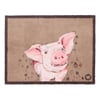 Farmyard Pig Washable Doormat - 65x85cm