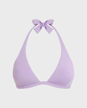 Vilebrequin - Women Halter Bikini Top Solid - Swimwear - Fleche - Purple - Size L