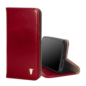 iPhone 11 Leather Case (with stand function) - Red