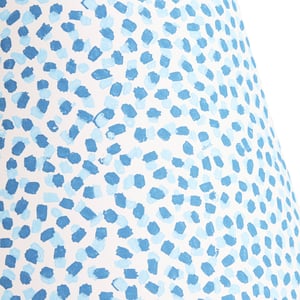 50cm straight empire shade in blue and indigo Polka Dot paper by GP & J Baker