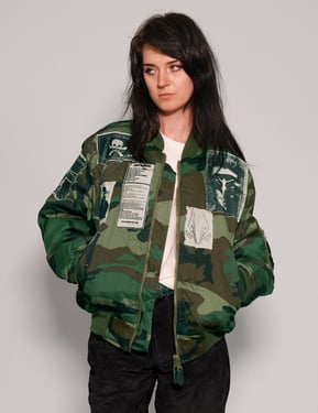 MA-1 Patched Bomber in Camo