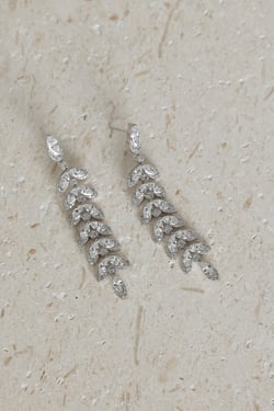 925 Silver Ice Queen Earrings Silver