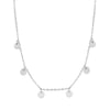 Textured Coins Sterling Silver Necklace
