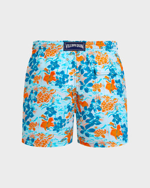 Vilebrequin - Men Swim Shorts Jungle Turtles - Swimwear - Moorea - Blue - Size XXXL
