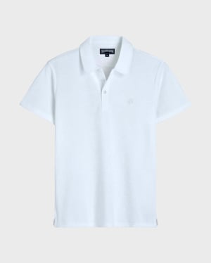 Vilebrequin - Men Terry Polo Shirt Solid - Polo - Phoenix - White - Size XXXL