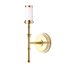 Single chukka rechargeable wall fitting in antique brass