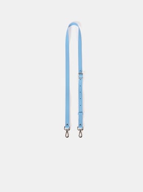 The Crossbody Strap - Cloud Blue Calf Grain