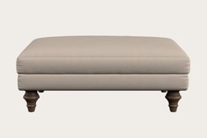 nkuku Marri Dining Footstool | Make To Order | Medium | Recycled Cotton Natural