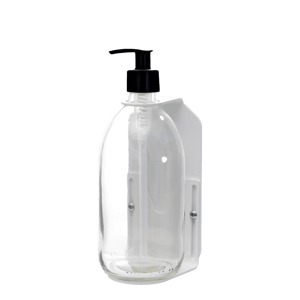 White Single  Wall Mounted Soap Dispenser