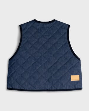 Hiut x Lavenham Women's Indigo Denim Gilet - 16