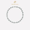 Leopard Shell Pearl Necklace - Light Gray