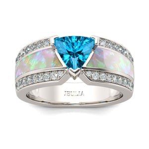 Jeulia Unique Trillion Cut Sterling Silver Ring