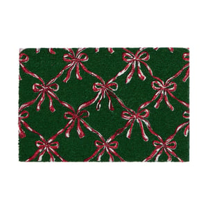 Festive Bows Coir Doormat - 40x60cm