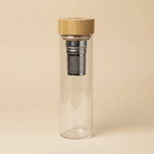 Travel Glass Tea Infuser Tumbler: Brew On-the-Go!
