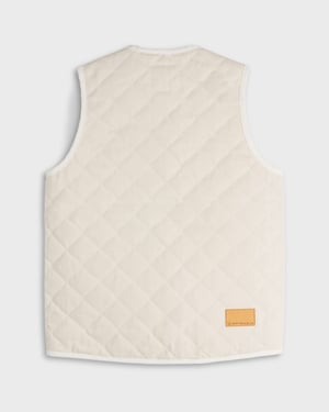 Hiut x Lavenham Men's Ecru Denim Gilet - XXL