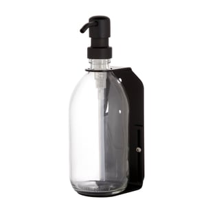 Black Single Wall Mounted Soap Dispenser