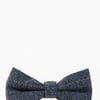 Scott blue tweed bow tie