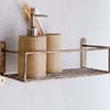 nkuku Olani Bathroom Shelf | Bathroom | One Size | Antique Brass