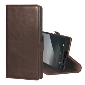 Galaxy S25 Ultra Leather Case (with Stand Function) - Dark Brown