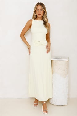 Morning Dew Maxi Dress Yellow