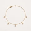 Diamond Station Droplet Bracelet