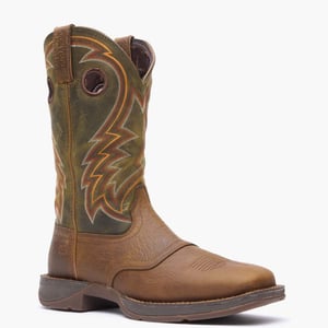 Rebel by Durango® Dark Chestnut and Hunter Green Western Boot