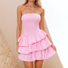 Priscilla Strapless Mini Dress Pink