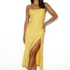 Into Spring Midi Dress Yellow