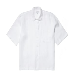 Sunspel Womens S/S Shirt White