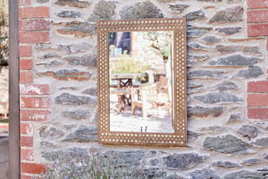 nkuku Bahula Decorative Outdoor Mirror | Mirrors | One Size | Rust
