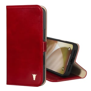 iPhone 17 Pro Leather Case (MagSafe Charging) - Red