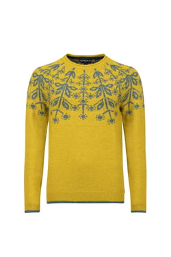 Weird Fish Miska Fair Isle Jumper Antique Moss Size 8