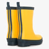 Kids Yellow & Navy Matte Rain Boots