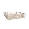 Sunshine Rectangle Handwoven Iraca Decorative Tray - Solid Color / Natural