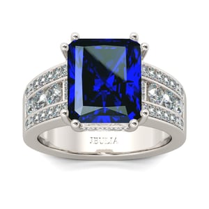Jeulia Radiant Cut Sterling Silver Ring