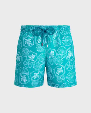 Vilebrequin - Men Swim Shorts Oursins Bicolores - Swimwear - Moorea - Green - Size XXXL