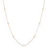 Rhombus Charm Delicate Necklace Rose Gold