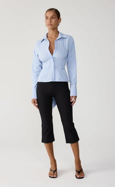 Jettson Shirt (Blue/Choc Stripe) - US 4