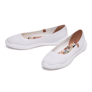 Pure White Knitted Menorca III Women - 10.5