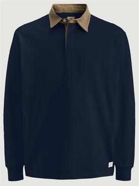 Jack & Jones Blu Noah Solid Polo - Dark Navy - S