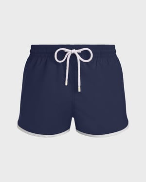 Vilebrequin - Men Short Ultra-light Swim Shorts Solid - Swimwear - Meno - Blue - Size XXXL
