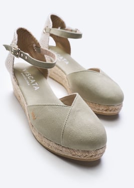 Pubol Archive Canvas Espadrille Wedges